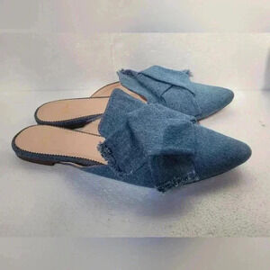 J Crew mules  blue